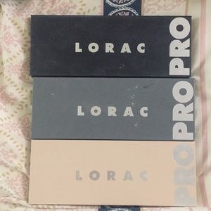 All 3 Lorac Pro palettes
